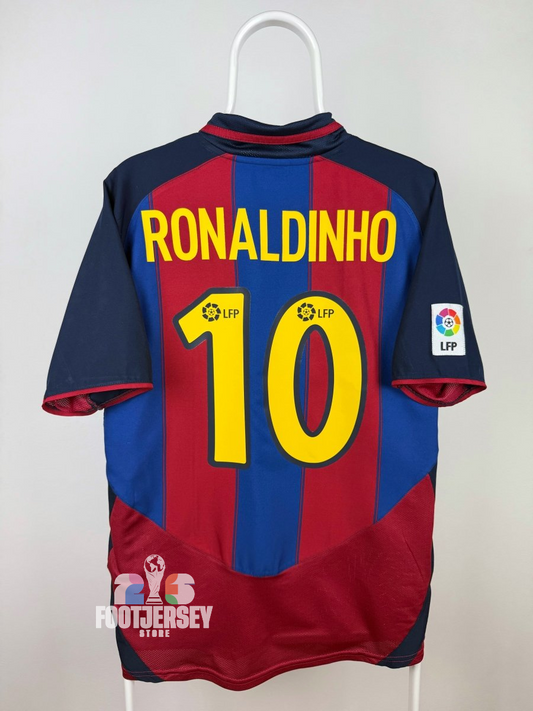 Ronaldinho Jersey - FC Barcelona 2003/04 Home ground