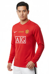 RONALDO #7 Manchester United 2007/08 Home Retro Jersey - Long Sleeve