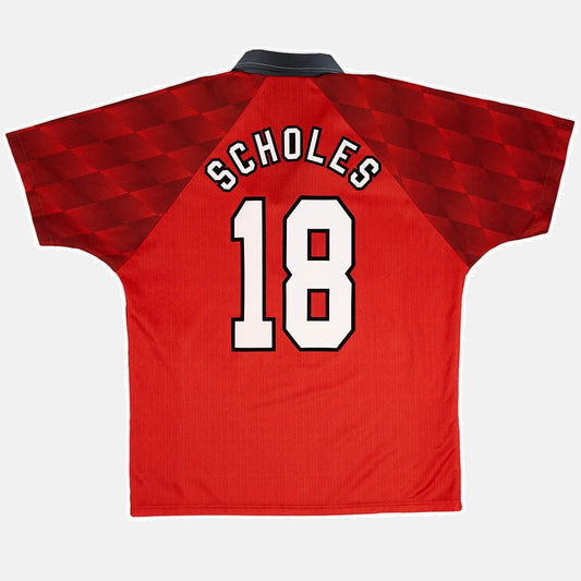 Manchester United 1996/97 Home Retro Jersey - Scholes #18