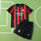 AC Milan 2025/26 Home Kids Kit Jersey