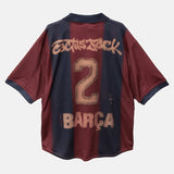 Travis Scott x FC Barcelona Retro 2000/01 Home Skeleton Jersey