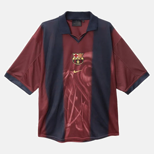 Travis Scott x FC Barcelona Retro 2000/01 Home Skeleton Jersey