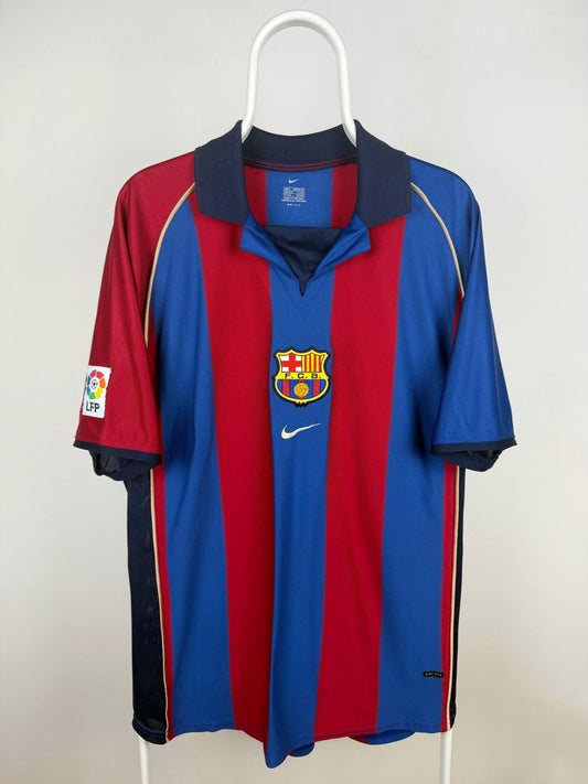 Xavi Hernandez- FC Barcelona 2001/02 Home Jersey