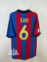 Xavi Hernandez- FC Barcelona 2001/02 Home Jersey